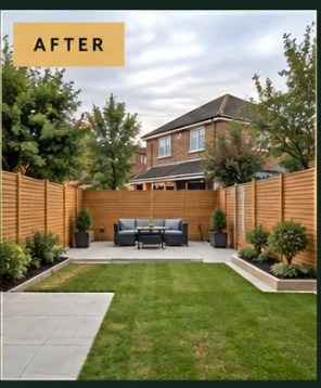 Garden & Exterior Improvements — after